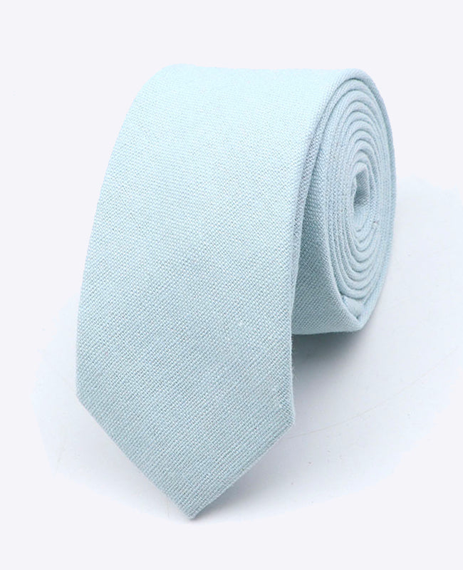 Krawatte Blau Nr. 6 Herren aus Leinen | Basile - Unipap's