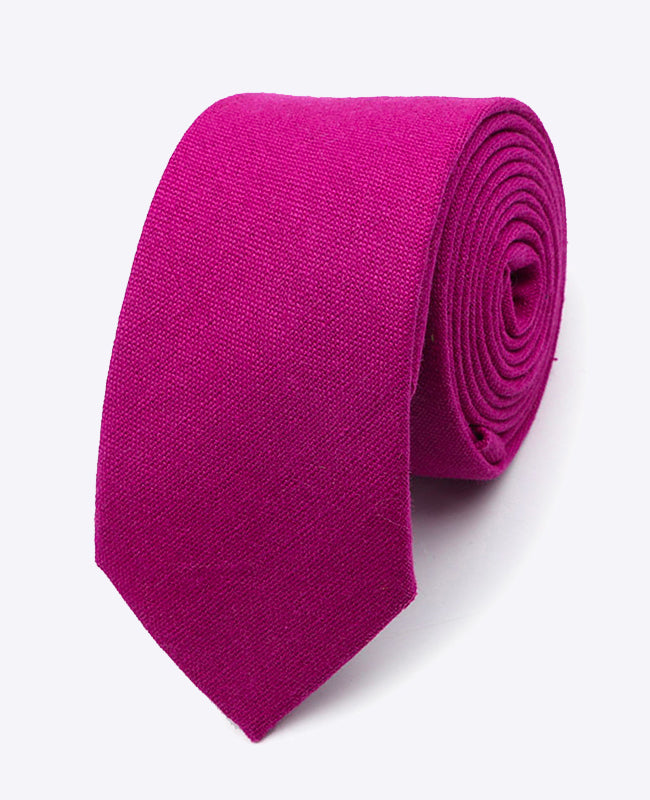 Krawatte Violett Nr. 1 Herren aus Leinen | Basile - Unipap's