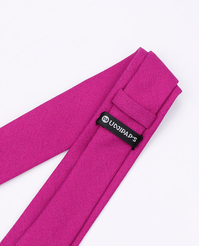 Krawatte Violett Nr.1 Herren aus Leinen | Basile - Unipap's