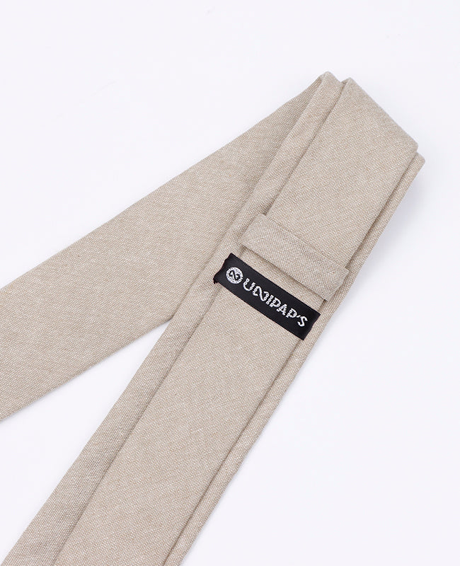 Krawatte Beige Herren aus Baumwolle «Edgard»
