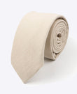 Krawatte Beige aus Baumwolle | Oscar - Unipap's