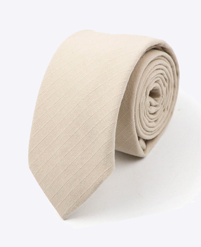 Krawatte Beige aus Baumwolle | Oscar - Unipap's