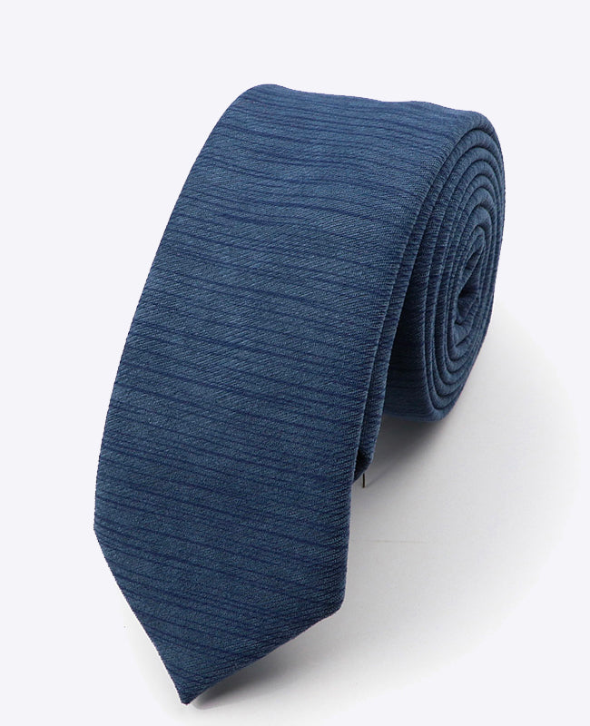 Blaue Krawatte n°1 für Herren aus Polyester | Augustin - Unipap's