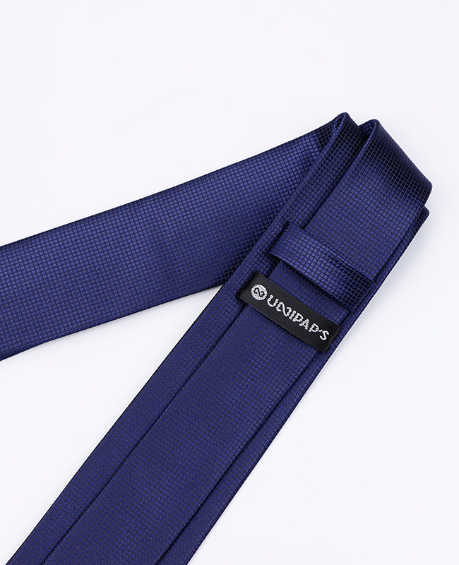Krawatte Blau n°3 Herren aus Polyester | Martin - Unipap's