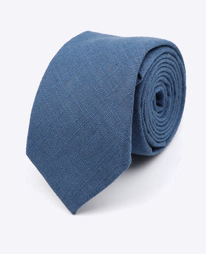 Krawatte Blau n°8 Herren aus Baumwolle | Edgard | Unipap's