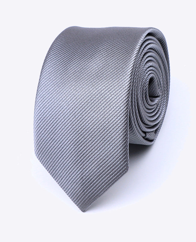 Krawatte Grau n°1 Herren aus Polyester | Lucien - Unipap's