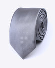 Krawatte Grau n°1 Herren aus Polyester | Lucien - Unipap's