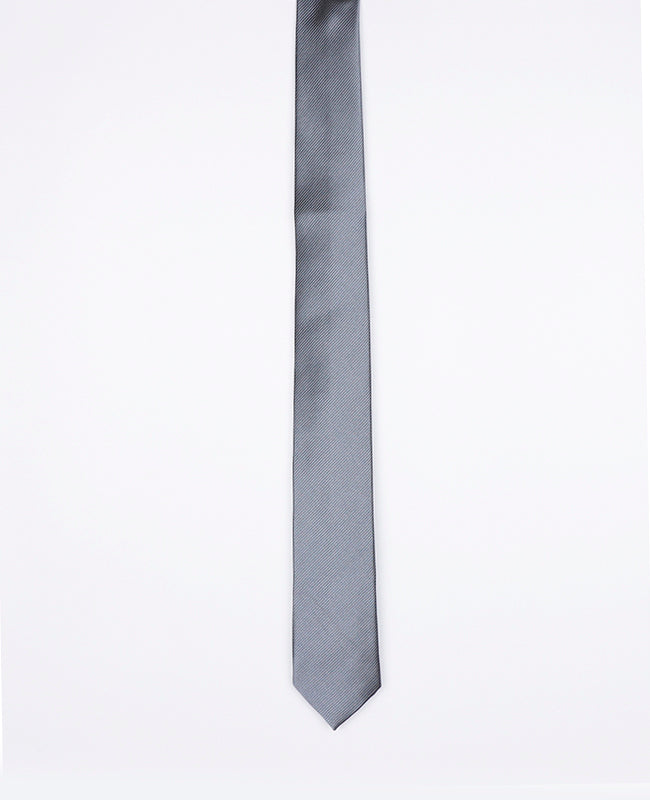 Krawatte Grau n°1 Herren aus Polyester | Lucien - Unipap's
