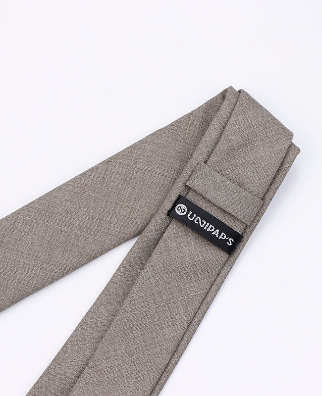 Krawatte Grau n°1 Herren aus Polyester | Octave - Unipap's