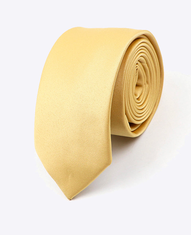 Krawatte Gelb Nr. 2 Herren aus Polyester | Anatole - Unipap's