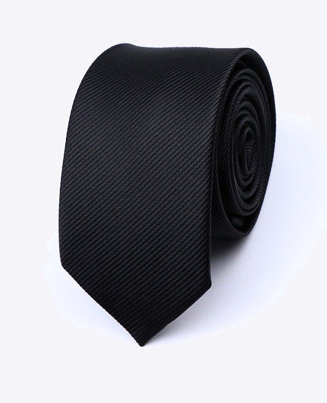 Krawatte Schwarz Herren aus Polyester | Lucien - Unipap's