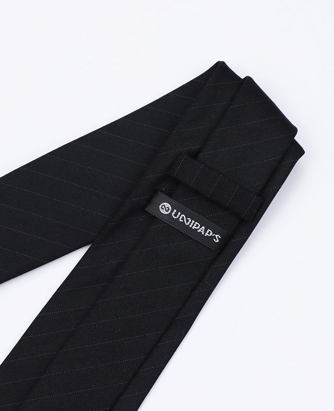 Krawatte Schwarz Nr. 2 Herren aus Polyester | Gaston - Unipap's