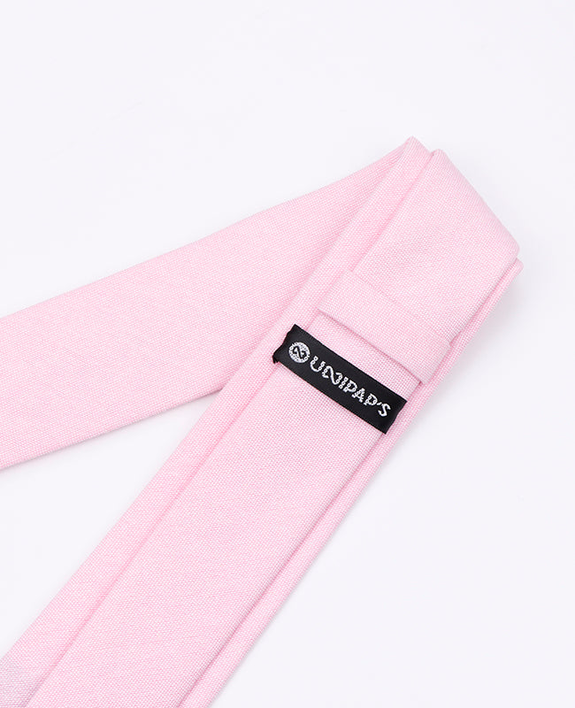 Krawatte Rosa n°2 aus Baumwolle 