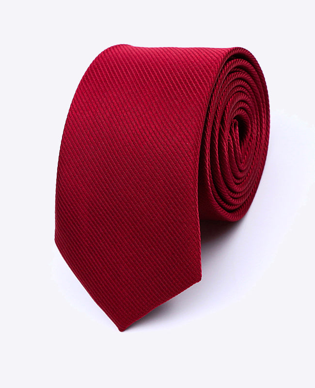 Krawatte Rot n°1 Herren aus Polyester | Lucien - Unipap's