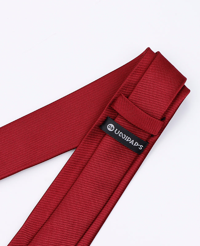 Krawatte Rot n°1 Herren aus Polyester | Lucien - Unipap's