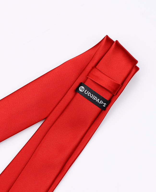 Krawatte Rot n°2 Herren Polyester | Jules - Unipap's