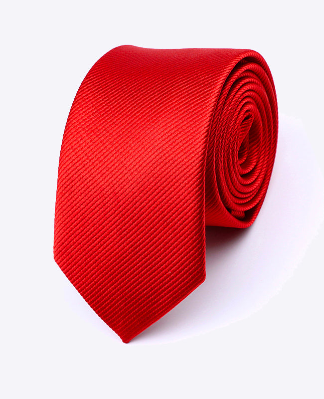 Krawatte Rot Nr. 2 Herren aus Polyester | Lucien - Unipap's