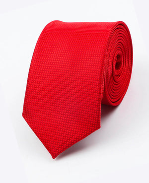 Krawatte Rot Nr. 2 Herren aus Polyester 