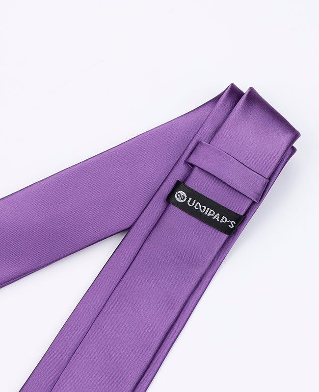 Krawatte Violett n°2 Herren Polyester | Jules - Unipap's