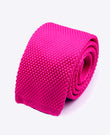 Krawatte Rosa n°1 Herren aus Strick «Léon»