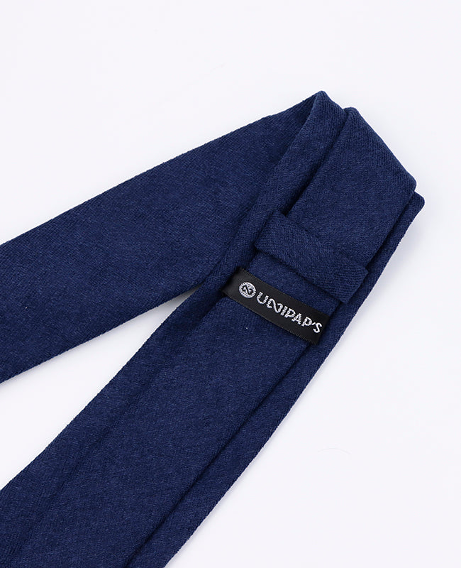 Krawatte Blau n°1 Herren in Samt-Optik 