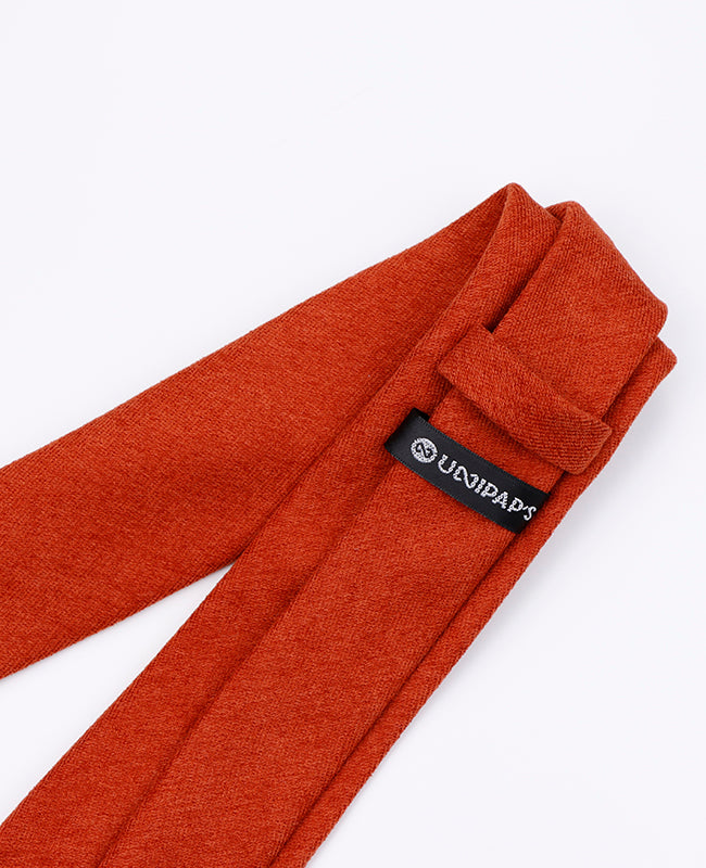 Krawatte Orange n°2 Herren Samtoptik | Simon - Unipap's