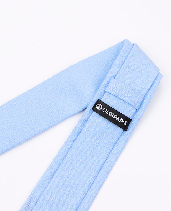 Krawatte Blau Nr. 8 Herren aus Baumwolle «Edgard»
