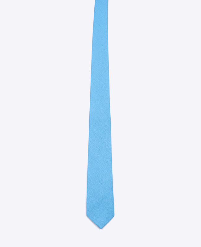 Krawatte Blau Nr. 8 Herren aus Baumwolle «Edgard»