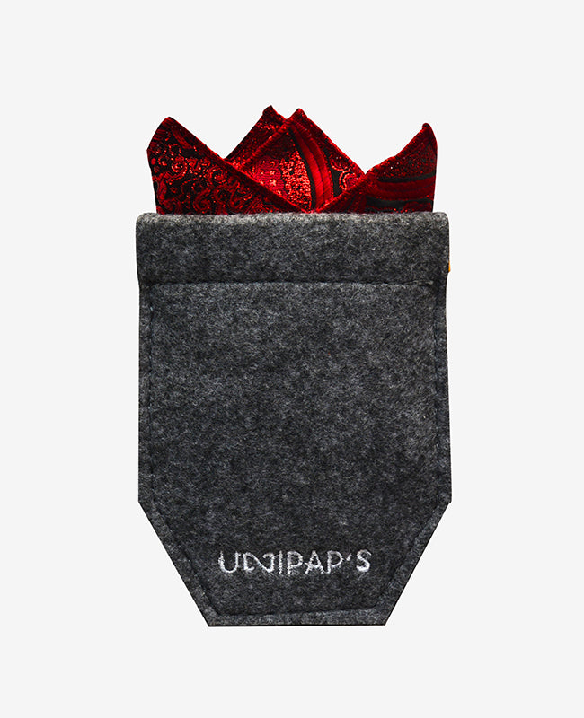 Etui für Einstecktuch Grau