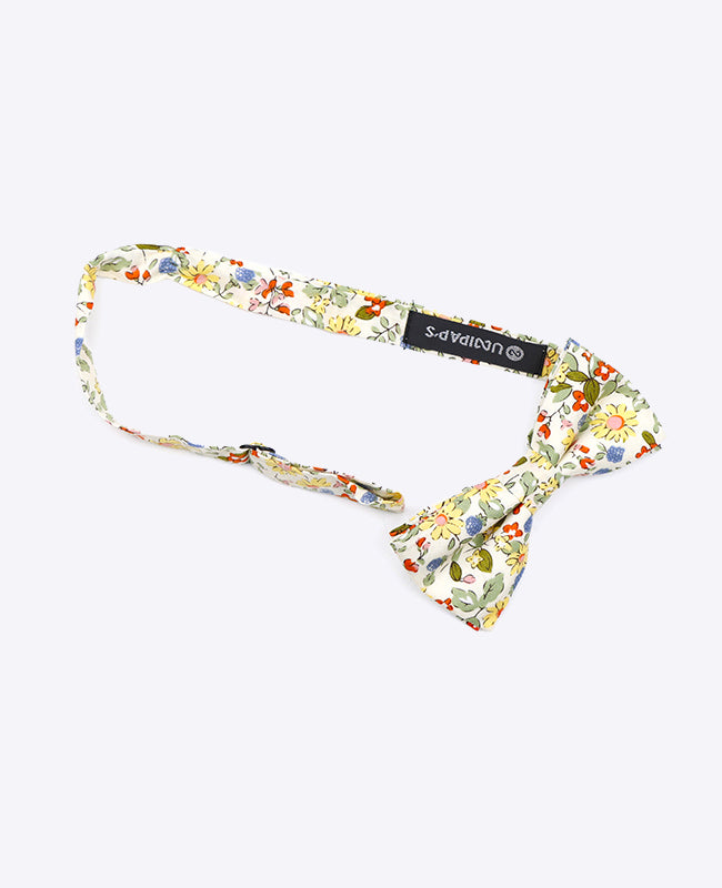 Noeud Papillon Liberty Blanc n°5 Enfant en Coton | Charles - Unipap's