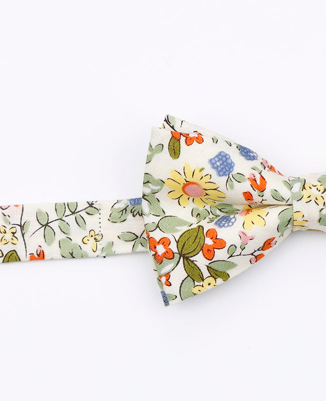 Noeud Papillon Liberty Blanc n°5 Enfant en Coton | Charles - Unipap's