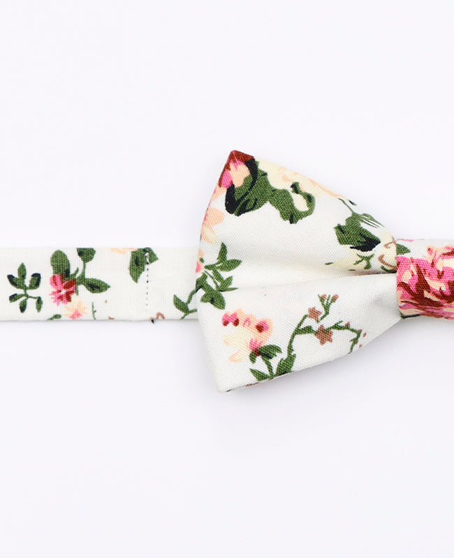 Noeud Papillon Liberty Blanc n°6 Enfant en Coton | Charles - Unipap's