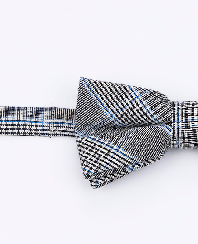 Fliege Tartan Grau n°1 Kinder aus Baumwolle | Marcel - Unipap's