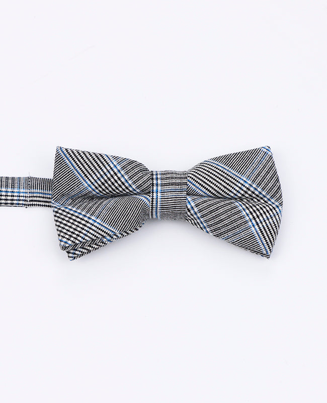 Fliege Tartan Grau n°1 Kinder aus Baumwolle | Marcel - Unipap's