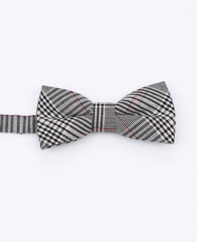 Fliege Tartan Grau n°3 Kinder aus Baumwolle | Marcel - Unipap's