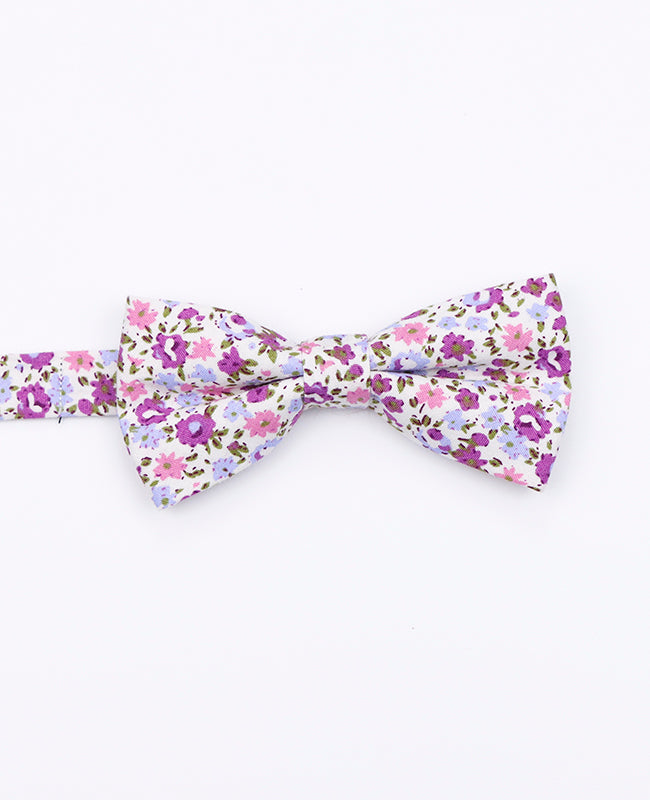Noeud Papillon Liberty Violet Enfant en Coton | Gaspard - Unipap's