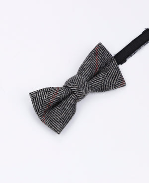 Fliege Tartan Grau n°4 Kinder Wolle | Norbert - Unipap's