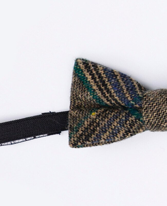 Fliege Tartan Grau n°5 Kinder Wolle | Norbert - Unipap's