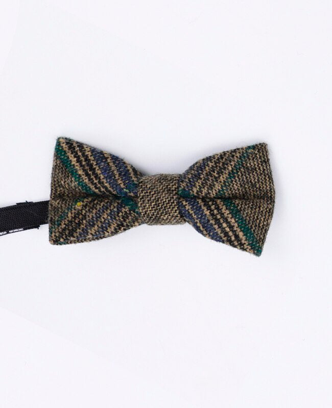 Fliege Tartan Grau n°5 Kinder Wolle | Norbert - Unipap's