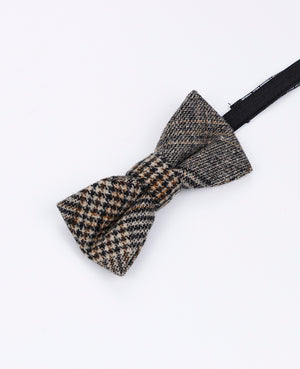 Fliege Tartan Grau Nr. 6 Kinder aus Wolle | Norbert - Unipap's