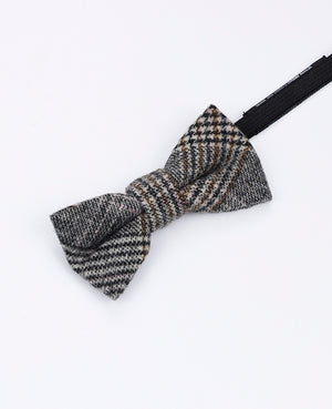 Fliege Tartan Grau Nr. 7 Kinder aus Wolle | Norbert - Unipap's