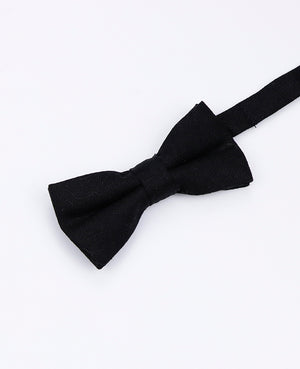 Noeud Papillon Noir Enfant en Lin | Basile - Unipap's