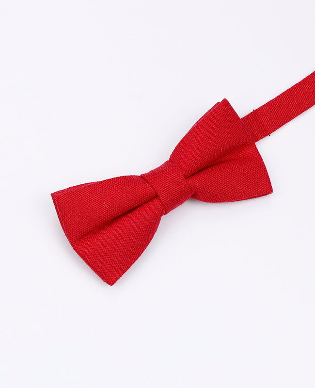 Fliege Rot Nr.3 Kinder aus Leinen | Basile - Unipap's