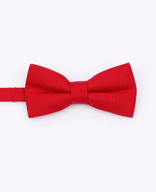 Fliege Rot Nr.3 Kinder aus Leinen | Basile - Unipap's