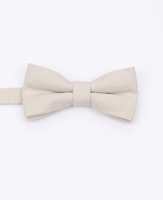 Fliege Beige aus Baumwolle 