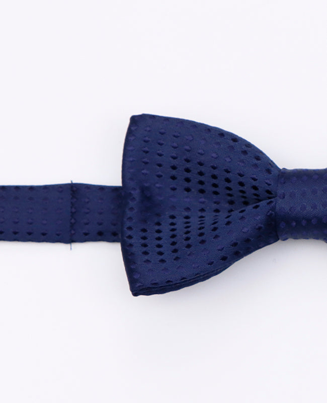 Blaue Fliege Nr. 3 mit Punkten für Kinder aus Polyester | Louis - Unipap's