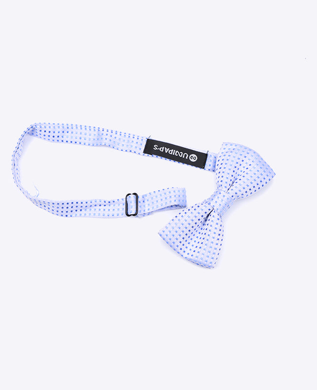 Blaue Fliege n°6 mit Punkten Kinder aus Polyester | Louis - Unipap's