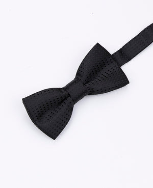 Schwarze Fliege mit Punkten für Kinder aus Polyester | Louis - Unipap's