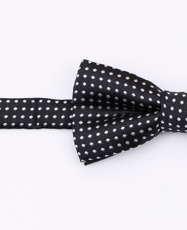 Schwarze Fliege mit Punkten für Kinder aus Polyester | Louis - Unipap's