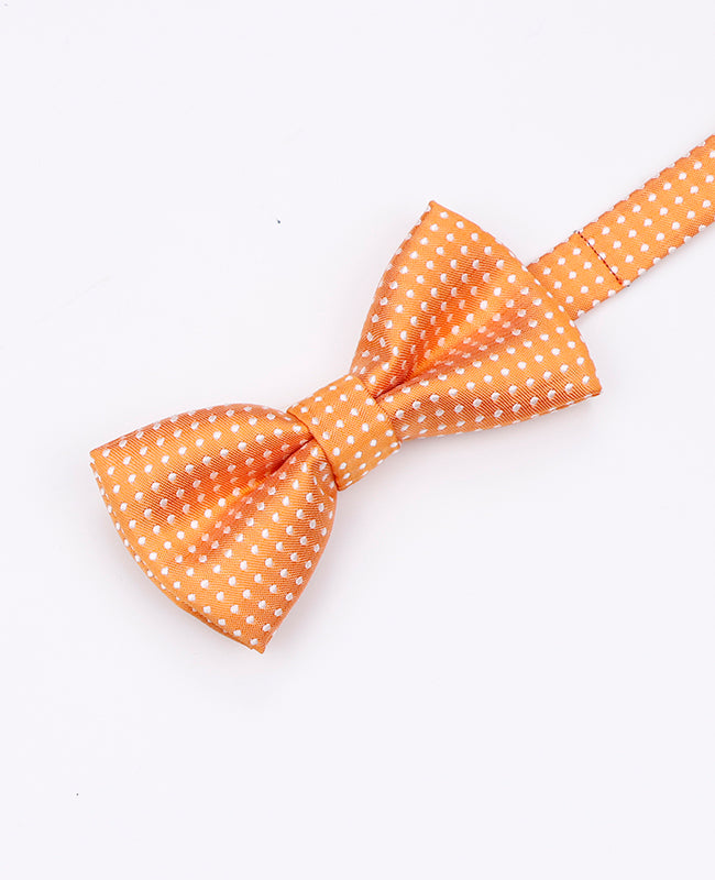 Orange Fliege mit Punkten für Kinder aus Polyester | Louis - Unipap's
